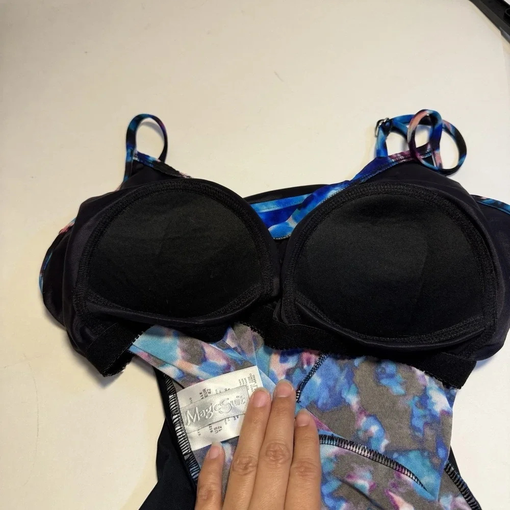 MagicSuit Peace Out Rita Adjustable Strap Swim Tankini 12 Beach Vacation